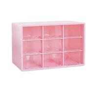 Qcbuegof Multilayer 9 Storage Container for Bracelets, Earrings and Beauty Tools, Space-Saving Jewellery Travel Case for the Desk, one size, As described