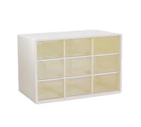 Qcbuegof Multilayer 9 Storage Container for Bracelets, Earrings and Beauty Tools, Space-Saving Jewellery Travel Case for the Desk, one size, As described