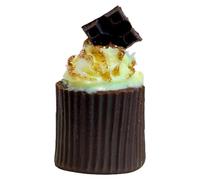 Qcbuegof Multipurpose Miniature Chocolate Cupcake Cups Portable for Dollhouse Accessories for Children and Adults Dollhouses Miniature Cupcake
