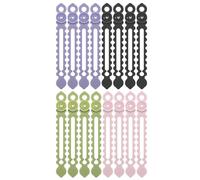 Qcbuegof Multipurpose Suction Cup Cable Organisers Silicone Reusable Cable Ties for Desk Wall Car Charging Adapter Cable Wall-Mounted Silicone Cable Winder Memory