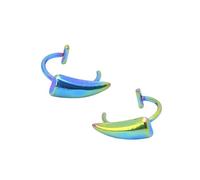 [Qcbuegof] No Piercing Elegant Fang Lip Cuff Trendy Fang Cuff Stainless Steel Stud Halloween Jewelry for Adults, One Size, As described