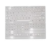 Qcbuegof Original Height Black White Key Cap, Set of 125 for Mechanical Keyboards, Advanced Comfortable Typing Experience, PBT Key Cap Set, Extended