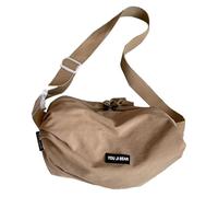 Qcbuegof Practical Fabric Shoulder Bag for Women and Men, Casual Outdoor Activity, Unisex Crossbody Bag, Chest Bag, Shopping Trip Purse, khaki, Eine Größe