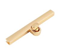 Qcbuegof Practical Secure Rotating Closure Replacement Bag Accessories for Various Bags Fashionable Look and Comfortable Assembly Lock, gold, Eine Größe