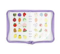 Qcbuegof Premium Felt Storage Book Commemorative Badge Organizers for Collectible Pins Medals Badges Safekeeping and Display Felt Pin Collector Book