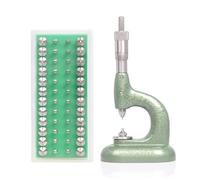 Qcbuegof Professional Watchmaker Repair Kits Aluminium Alloy Case Press Tool with 48 Deaths for Precise Jewellery Watching Watch Press Set for Watch Repair