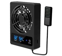 Qcbuegof Reptile Cooling Fan for Terrariums, Low Noise, Energy Saving, Refrigeration Air Cooler, Moisture Reducer, Chiller, Automatic Control, Terrariums, Cooling Fan