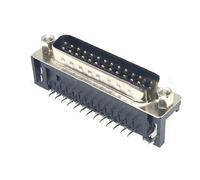 Qcbuegof Right Angle DB25 Female Connectors Computer and Communication Port Aluminium for PCB and Electronic Projects Signal Transmission Connector