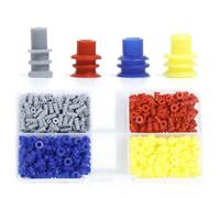 Qcbuegof Rubber Grommet Set Rubber Cable Rubber Grommet Selection 400 Pieces for Cable Insulation and Protection Electric Wire Contactor