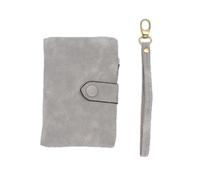 Qcbuegof Short Wallet for Women PU Leather Floral Print Credit Card Holder Wallets Money Pocket Coin for Various Occasions Coin Purse Pouch, gray, Mass beauty