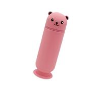 Qcbuegof Silicone Pen Box with Suction Cup Bears Pen Holder Large Capacity for School Office and Household Stability with Suction Cup with Large Capacity, d