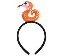 Qcbuegof Soft Fabric Snake Headband for Chinese New Year Parties, Comfortable and Stylish Hair Accessory, Festival Theme Headwear, Fashionable Headband