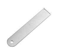 Qcbuegof Stainless Steel Rolled Clothes Plate with Kart Slot Grooved Coil Thickened Skin Plates Guide Sheets Strips Durable Stainless Steel Rolled Board with Card Slot