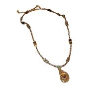 [Qcbuegof] Stainless Steel Sun Pendant Necklace with Natural Stones, Adjustable Clavicle Chain for Women, フリーサイズ, As described, No Gemstone