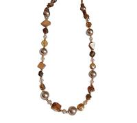 [Qcbuegof] Stainless Steel Sun Pendant Necklace with Natural Stones, Adjustable Clavicle Chain for Women, フリーサイズ, As described, No Gemstone