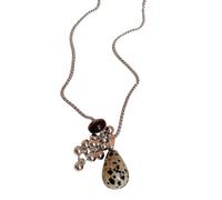 [Qcbuegof] Stainless Steel Sun Pendant Necklace with Natural Stones, Adjustable Clavicle Chain for Women, フリーサイズ, As described, No Gemstone