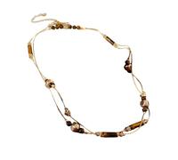 [Qcbuegof] Stainless Steel Sun Pendant Necklace with Natural Stones, Adjustable Clavicle Chain for Women, フリーサイズ, As described, No Gemstone