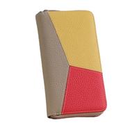 Qcbuegof Stylish Blocking Accordion Wallet for Women and Men with Large Capacities and Card Slots, Portable Secure Card Holder, Women's Card Holder, khaki, Mass beauty