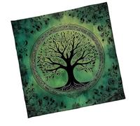 Qcbuegof Tarots Tablecloth Altars Fabric Big Tree Pattern Astrology Tablecloth Divinity Cards Tapestry Wall Decoration Divine Table Map Table Wall Decorations