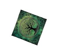 Qcbuegof Tarots Tablecloth Altars Fabric Big Tree Pattern Astrology Tablecloth Divinity Cards Tapestry Wall Decoration Divine Table Map Table Wall Decorations