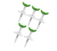 Qcbuegof Training Set with Visible Guide Lines, 5 Pack Nylon Ball Tees for Practice and Shot Setup for Golfers Nylon Golf Tees with Wide Cup