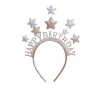Qcbuegof Trendy Star Headgear Headband Hair Decoration For Parties Weddings And Stage Acts Lightweight And Easy To Use Party Costume Accessory