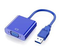 Qcbuegof USB3.0 To VGA Adapter Cable Converter Cord Wire For 1080P High Resolution Video Output And Two Working Modes USB To VGA Converter
