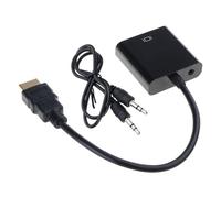 Qcbuegof VGA Male To Female Converter 1920x1080P For Multiple Devices Not Requir Software Quite Clear HDTV Projector Connection