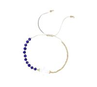 Qcbuegof Vintage Inspired Multicoloured Crystal Beads Bracelet with Crucifix Charm Beach Accessories Crucifix Pendant Beads Hand Chain, one size, As described