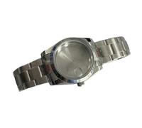 Qcbuegof Watch Travel Case and Strap Replacement Strap Watch Band Transparent Back Cover for Watch Assembly Watch Repair Parts, Teeth Sand Belt, H