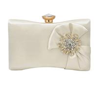 Qcbuegof Wedding Handbag For Women Fashion Shoulder Purse Rhinestone Bills For Dinner Dates And Celebrations Rhinestones Decorative Bag, a, Eine Größe