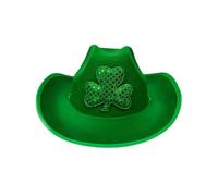 Qcbuegof Wide Border Sun Fashion Party Outdoor Event Charm Festivals for Cosplay and Stage Performances Green Irish Headband