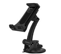 Qcbuegof Window Mounted Mobile Device Holder with Suction Cup Non Slip General Vehicles Phone Holder with 360 Degree Rotation Car Windscreen Mount