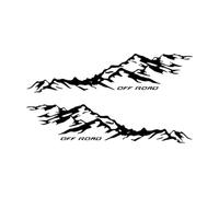 QccHieUs 2 Car Body Side Stickers, Car Decal, Car Hood Sticker, Motorhome Decal, Black