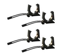 QccHieUs 2 Pieces Boat Hook Holder Paddle Clip Rod Clamp Mount Secure Clamp for Boat Hooks Gaffs Push Poles Anchor Rods And Nets Suitable for Fishing Boats Kay, 4 Piece