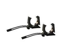QccHieUs 2 Pieces Boat Hook Holder Paddle Clip Rod Clamp Mount Secure Clamp for Boat Hooks Gaffs Push Poles Anchor Rods And Nets Suitable for Fishing Boats Kay, 2 Piece