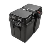 QccHieUs Battery Box Power Center Station Sturdy,Lightweight,Multipurpose,Outdoor,Portable for Automotive RV Boat Marine Camping