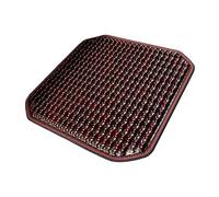 QccHieUs Cover for Car Seats with Wooden Beads, red