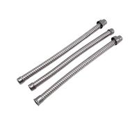 QccHieUs Set of 3 Braided Rear Light Cable Protector Tubes for Polished Finish