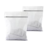 Qcdou 2 PCS Mesh Laundry Wash Bag, Laundry Bags with Zips, Delicates Wash Bag, Travel Laundry Bag, Large Laundry Bags, Washing Bag for Bra, Sock, Blouse, T-shirt, Baby Clothes