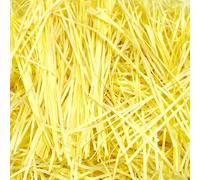 Qcdou Shredded Tissue Paper for Gift Boxes Light Yellow, 100g Shredded Tissue Paper, Hamper Filling Gift Bags, Packaging Filler, for Birthday, Christmas, Wedding, Hamper,Luxury Gift Box Presentations