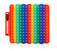 Qcdou Times Table Poppet 12x12, Education Pop Up Toy, Multiplication Tables for Kids, Maths Fidget Spinners, Push Bubble Sensory Fidgets Toys, Stress-Relieving for All Ages