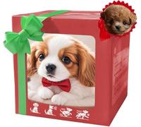 QCDZSW 2025 New Ai Robot Dog My Realistic Robot Puppy, That Acts Like a Real Dogs, for Adults,Walking,Barking,Tail Wagging(#C)
