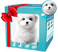 QCDZSW 2025 Upgrade Ai Puppy Robot Realistic Dog, Interactive Plush Robots Dogs for Adults, Walking, Barking, Tail Wagging for Lovers(#5)