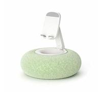 QCDZSW Chill Nest Phone Holder, Fuzzy Bowl Tablet Pillow Stand, 360°Adjustable Phone Holder, with Soft Plush Fabric, Universal Compatible for Video, Bedding(Green A)