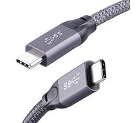 QCEs USB C to USB C Monitor Cable 8K30Hz 4K60Hz, 20Gbps USBC 3.2 Gen 2x2 Video/Display Cable 5Ft 100W PD Charge Cord Compatible with Thunderbolt 4/3 MacBook Pro/Air, iPhone 16/15, iPad