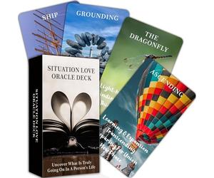 QCFQCF Love Oracle Cards Decks, Situations Love Oracle Deck, Oracle Cards for Beginners, Clarification Love, Friends, Career Related