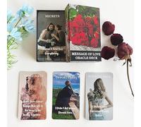 QCFQCF Message of Love Oracle Cards, Oracle Cards for Beginners, Including Love, Romance, Twin Flame, Soulmate Messages
