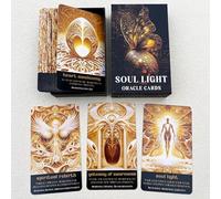 QCFQCF Soul Light Oracle Cards, Oracle Cards for Beginners, Cosmic Guidance Oracle Deck, Spiritual Oracle Cards to Explore Cosmic Wisdom and Intuitive Insights