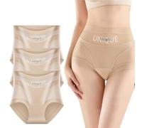 QCHAOLI Unique Underwear Tummy Control,Women's High-Waist Tummy Control Seamless Boyshorts Shaping Panties(3pcs-e,M)